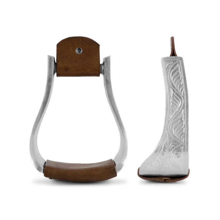 Western stijgbeugels Lakota eco aluminium en leer
