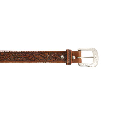 Ceinture en cuir western Pool's avec fleurs