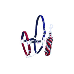 Nylon halster USA Pool's met touw Nylon halster USA Pool's met touw