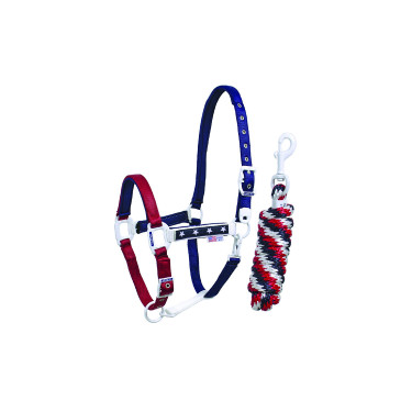 Nylon halster USA Pool's met touw Nylon halster USA Pool's met touw