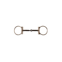 Mors western en D Pool's acier inoxydable inserts en cuivre embouts noirs