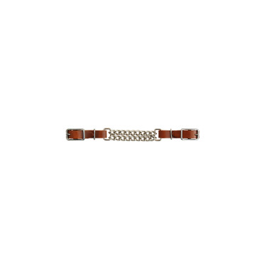 Lakota lederen armband met dubbele ketting Lakota lederen armband met dubbele ketting