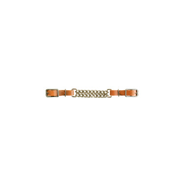 Lakota lederen armband met dubbele ketting Lakota lederen armband met dubbele ketting