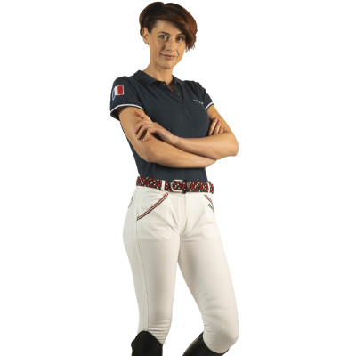 Broek Frankrijk Collectie dames Flags & Cup Wit