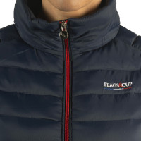 Mouwloos damesjack Frankrijk Collectie Flags & Cup Marineblauw Mouwloos damesjack Frankrijk Collectie Flags & Cup Marineblauw