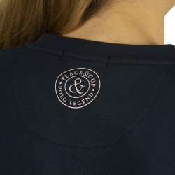 Sweatshirt dames Veria Flags & Cup Marineblauw