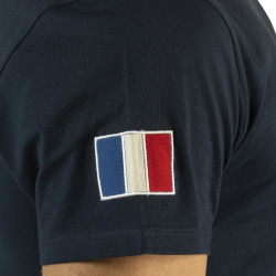 Heren T-shirt Frankrijk Collectie Flags & Cup Marineblauw