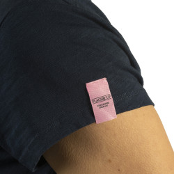 Dames T-shirt Lamia Flags & Cup Marineblauw