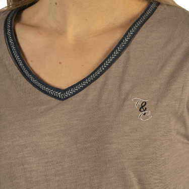 Dames T-Shirt Janina Flags & Cup Dames T-Shirt Janina Flags & Cup