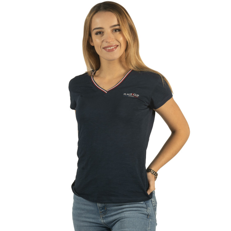 Dames T-shirt Frankrijk Collectie Flags & Cup