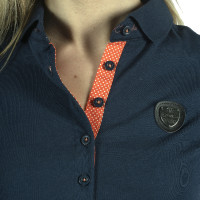 Damespolo Larissa Flags & Cup Marineblauw Damespolo Larissa Flags & Cup Marineblauw