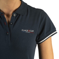 Damen-Poloshirt France Collection Flags & Cup Marineblauw Damen-Poloshirt France Collection Flags & Cup Marineblauw