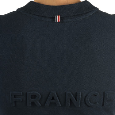 Damen-Poloshirt France Collection Flags & Cup Marineblauw