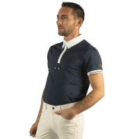 Herenpolo Bankso korte mouwen Flags & Cup Marineblauw Herenpolo Bankso korte mouwen Flags & Cup Marineblauw
