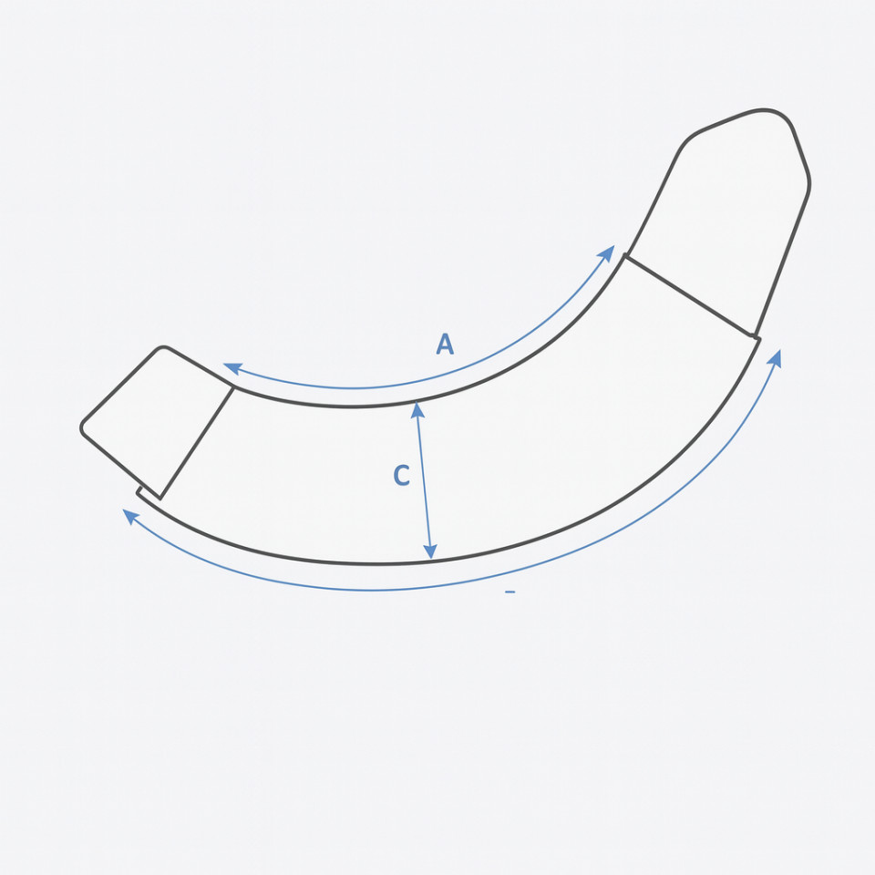Illustratie van de maattabel voor Paard klokken Kingsland